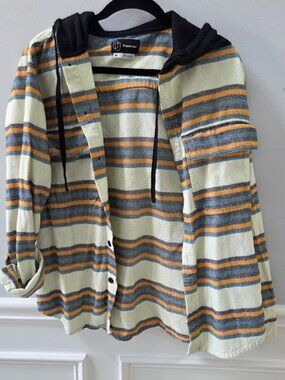 Stripe Flannel Hoodie 2